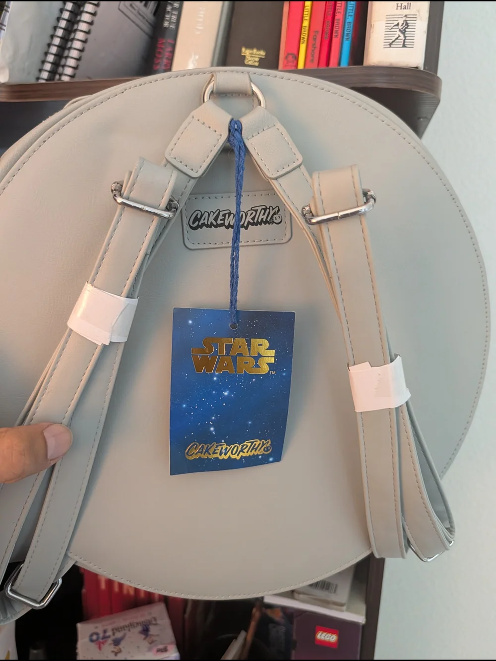 Star Wars White Round Crossbody with Stormtrooper Lined Interior